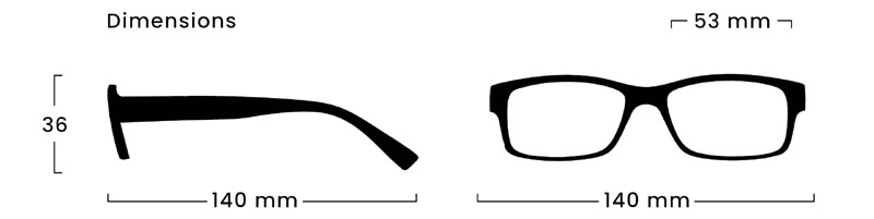 Glasses Dimensions