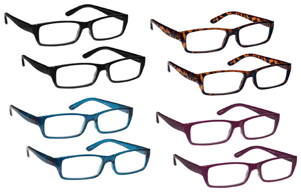 Value 2 Packs Womens Ladies Reading Glasses Spring Hinges UV Reader RR16