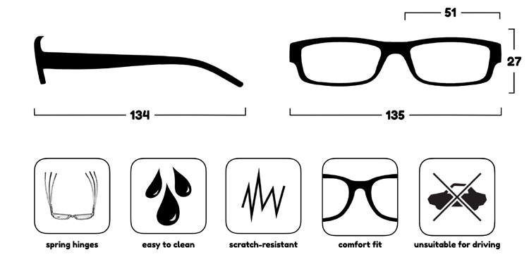 Glasses Dimensions