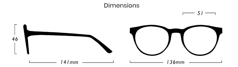 Glasses Dimensions