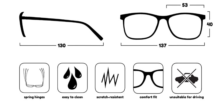 Glasses Dimensions