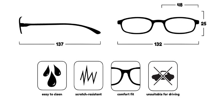 Glasses Dimensions