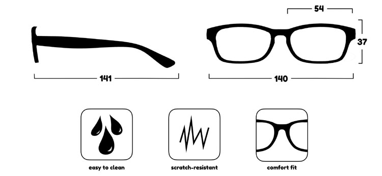 Glasses Dimensions