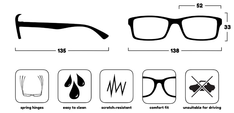 Glasses Dimensions