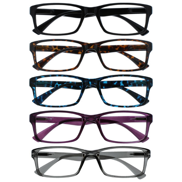 Reading Glasses 5 Packs Mens Womens UV Reader RRRRR92